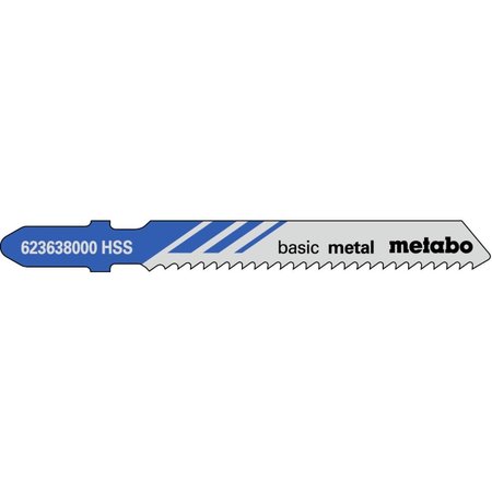 METABO JIGSAW BLADE -HSS 2" 12 tpi  Sheet-steel, 1/8"-1/4" in., non-ferrous metals 623638000